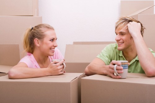 Interior view of a spacious storage unit in West Kensington