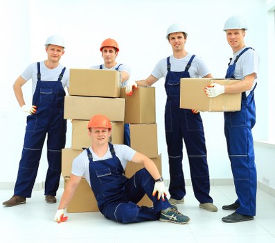 Local moving company team working in West Kensington