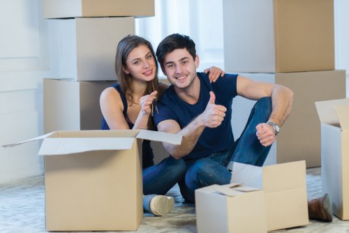 Efficient furniture pick-up process in action